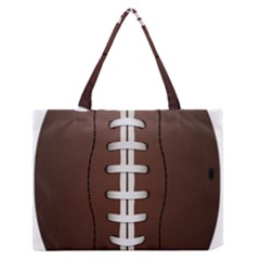 Football Ball Medium Zipper Tote Bag by BangZart