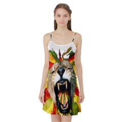 Reggae Lion Satin Night Slip by BangZart