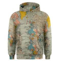 Vintage World Map Men s Pullover Hoodie by BangZart
