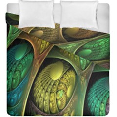 Psytrance Abstract Colored Pattern Feather Duvet Cover Double Side (king Size)