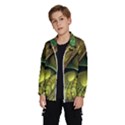 Psytrance Abstract Colored Pattern Feather Wind Breaker (Kids) View2