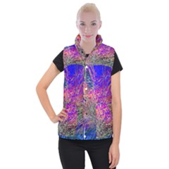 Poetic Cosmos Of The Breath Women s Button Up Puffer Vest by BangZart