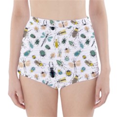 Insect Animal Pattern High-waisted Bikini Bottoms by BangZart