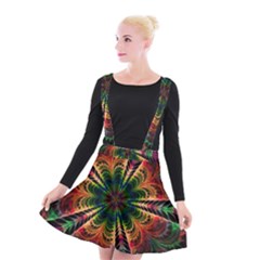 Kaleidoscope Patterns Colors Suspender Skater Skirt