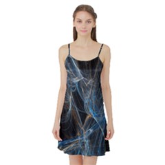 Fractal Tangled Minds Satin Night Slip by BangZart