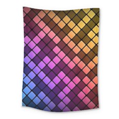 Abstract Small Block Pattern Medium Tapestry by BangZart