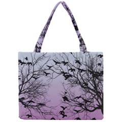 Crow Flock  Mini Tote Bag by Valentinaart