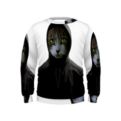 Gangsta Cat Kids  Sweatshirt by Valentinaart