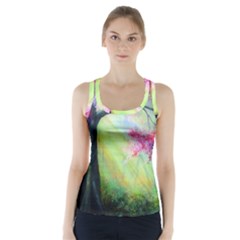 Forests Stunning Glimmer Paintings Sunlight Blooms Plants Love Seasons Traditional Art Flowers Sunsh Racer Back Sports Top by BangZart