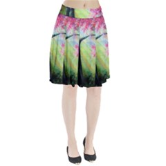 Forests Stunning Glimmer Paintings Sunlight Blooms Plants Love Seasons Traditional Art Flowers Sunsh Pleated Skirt by BangZart