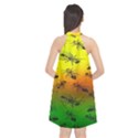 Insect Pattern Halter Neckline Chiffon Dress  View2