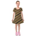 Traditional Art Indonesian Batik Kids  Short Sleeve Velvet Dress View1