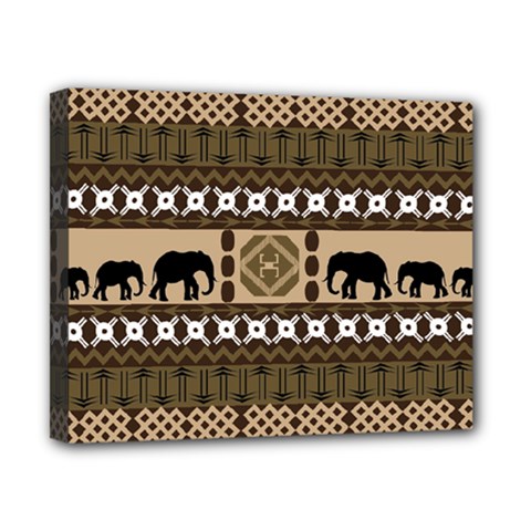 Elephant African Vector Pattern Canvas 10  X 8  by BangZart