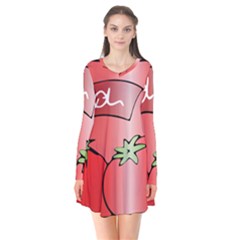 Beverage Can Drink Juice Tomato Flare Dress by Nexatart