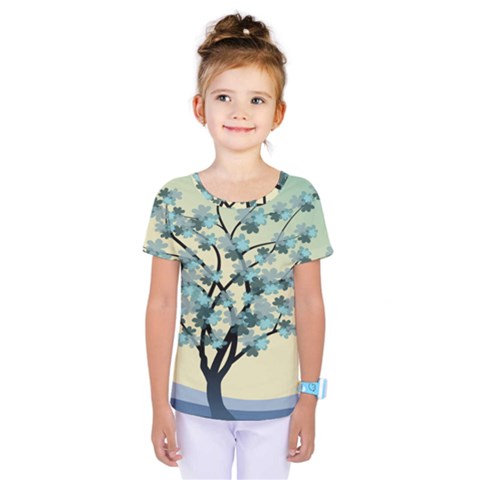 Branches Field Flora Forest Fruits Kids  One Piece Tee by Nexatart