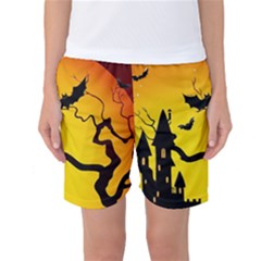 Halloween Night Terrors Women s Basketball Shorts by BangZart