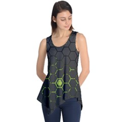 Green Android Honeycomb Gree Sleeveless Tunic by BangZart