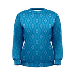 Blue Ornamental Pattern Women s Sweatshirt