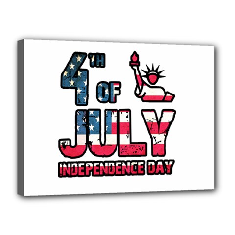 4th Of July Independence Day Canvas 16  X 12  by Valentinaart