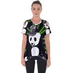 Deejay Panda Cut Out Side Drop Tee