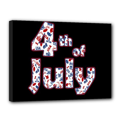 4th Of July Independence Day Canvas 16  X 12  by Valentinaart