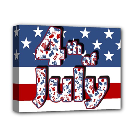 4th Of July Independence Day Deluxe Canvas 14  X 11  by Valentinaart
