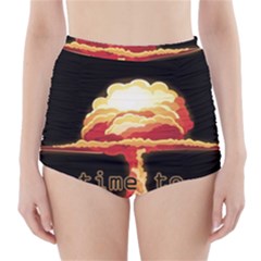 Nuclear Explosion High-waisted Bikini Bottoms by Valentinaart