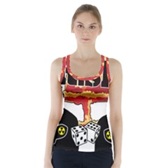 Nuclear Explosion Trump And Kim Jong Racer Back Sports Top by Valentinaart