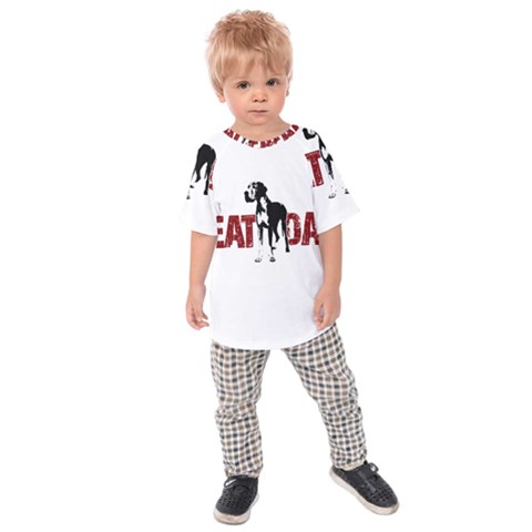 Great Dane Kids Raglan Tee by Valentinaart