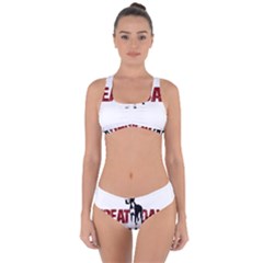 Great Dane Criss Cross Bikini Set by Valentinaart