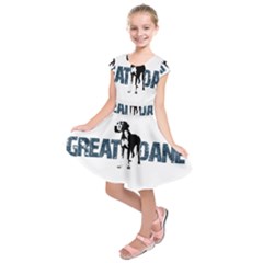 Great Dane Kids  Short Sleeve Dress by Valentinaart