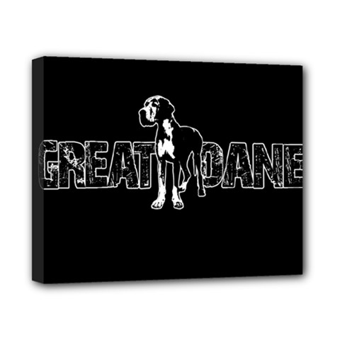 Great Dane Canvas 10  X 8  by Valentinaart