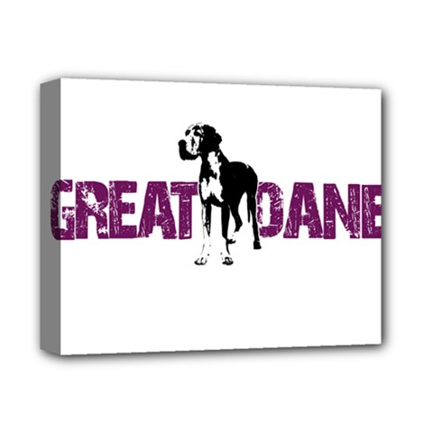 Great Dane Deluxe Canvas 14  X 11  by Valentinaart