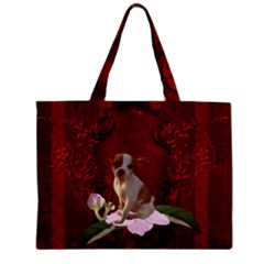 Sweet Little Chihuahua Zipper Mini Tote Bag by FantasyWorld7