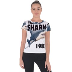 The Shark Movie Short Sleeve Sports Top  by Valentinaart