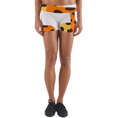 Giraffe Africa Safari Wildlife Yoga Shorts by Nexatart