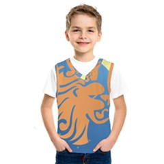 Lion Zodiac Sign Zodiac Moon Star Kids  Sportswear by Nexatart