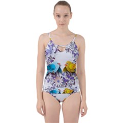Flowers Floral Flowery Spring Cut Out Top Tankini Set