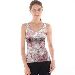 Pink Colored Flowers Tank Top by dflcprints