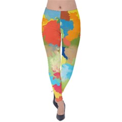 Summer Feeling Splash Velvet Leggings