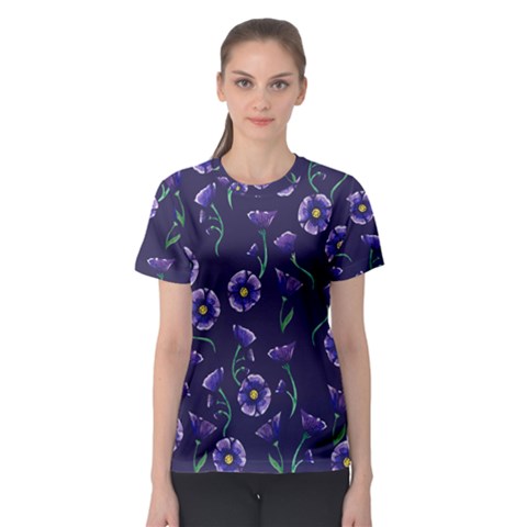 Floral Women s Sport Mesh Tee by BubbSnugg