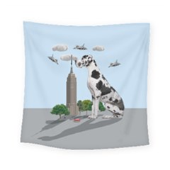 Great Dane Square Tapestry (small) by Valentinaart