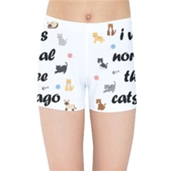 I Was Normal Three Cats Ago Kids Sports Shorts by Valentinaart