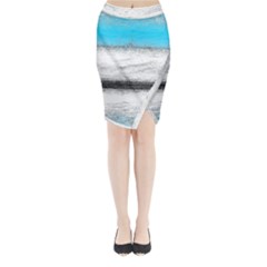 Ombre Midi Wrap Pencil Skirt by ValentinaDesign