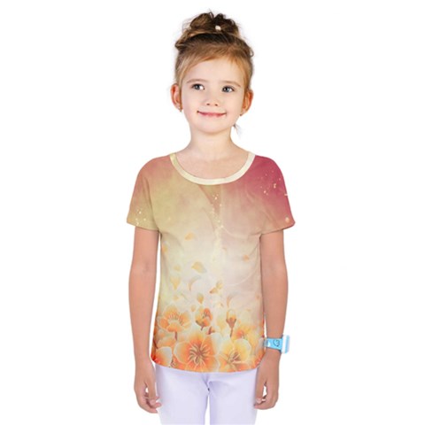 Flower Power, Cherry Blossom Kids  One Piece Tee by FantasyWorld7