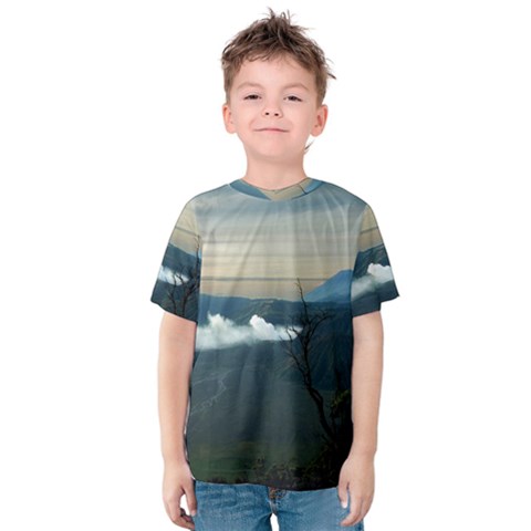 Bromo Caldera De Tenegger  Indonesia Kids  Cotton Tee by Nexatart