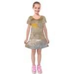 Sunset in the Mountains Kids  Short Sleeve Velvet Dress