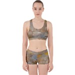 Sunset in the Mountains Work It Out Sports Bra Set