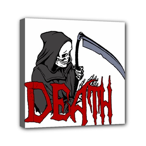 Death - Halloween Mini Canvas 6  X 6  by Valentinaart