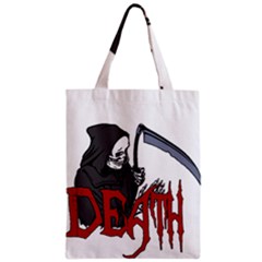 Death - Halloween Zipper Classic Tote Bag by Valentinaart